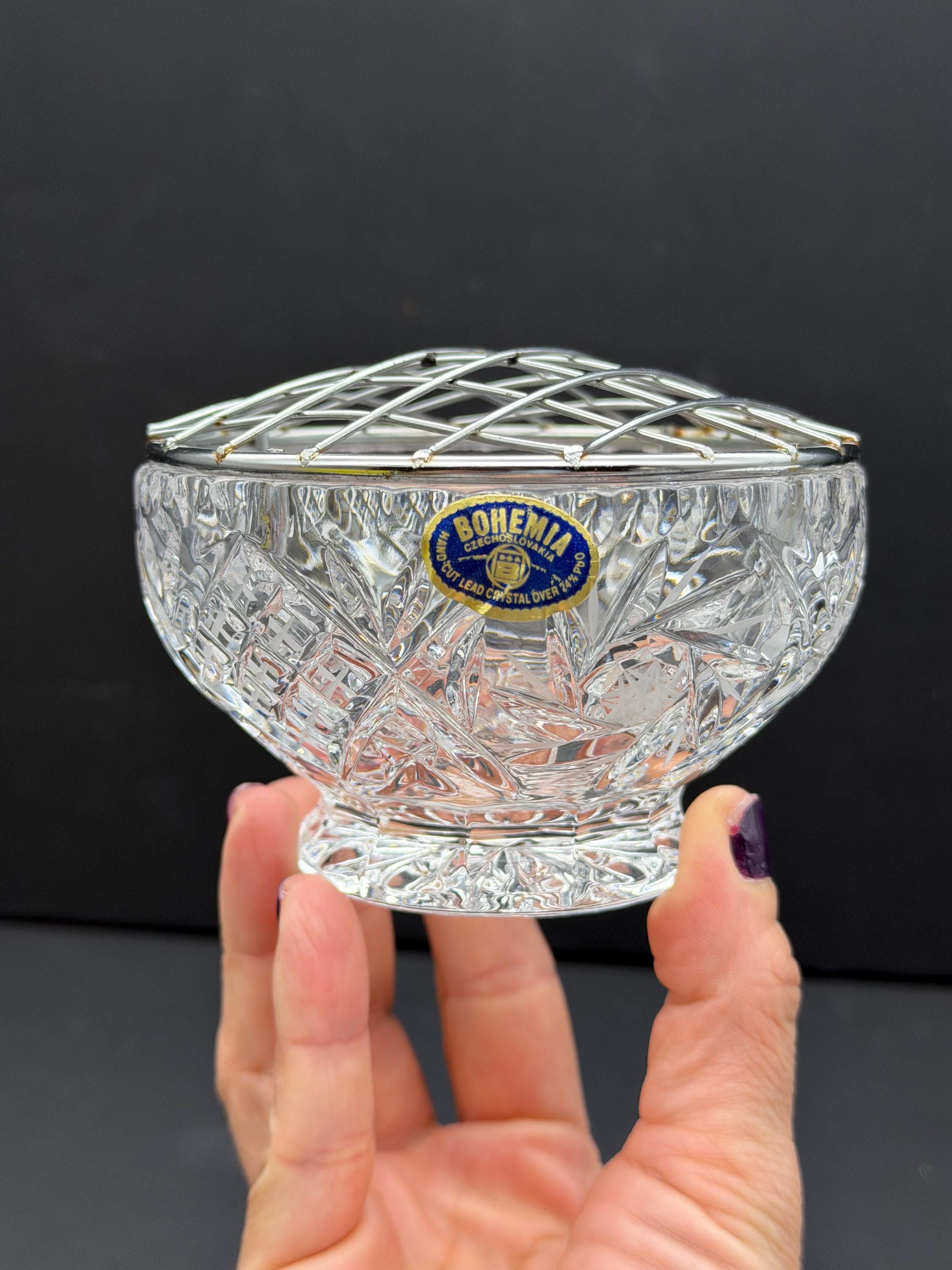 Bohemia Crystal Bowl - Etsy