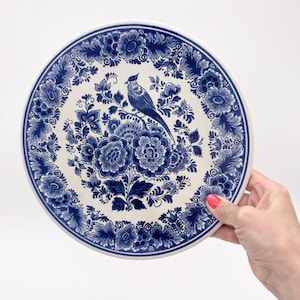 Vintage hand painted Delft plate