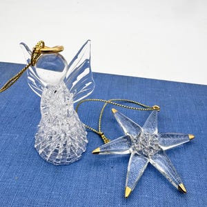 Vintage Avon Christmas glass ornaments