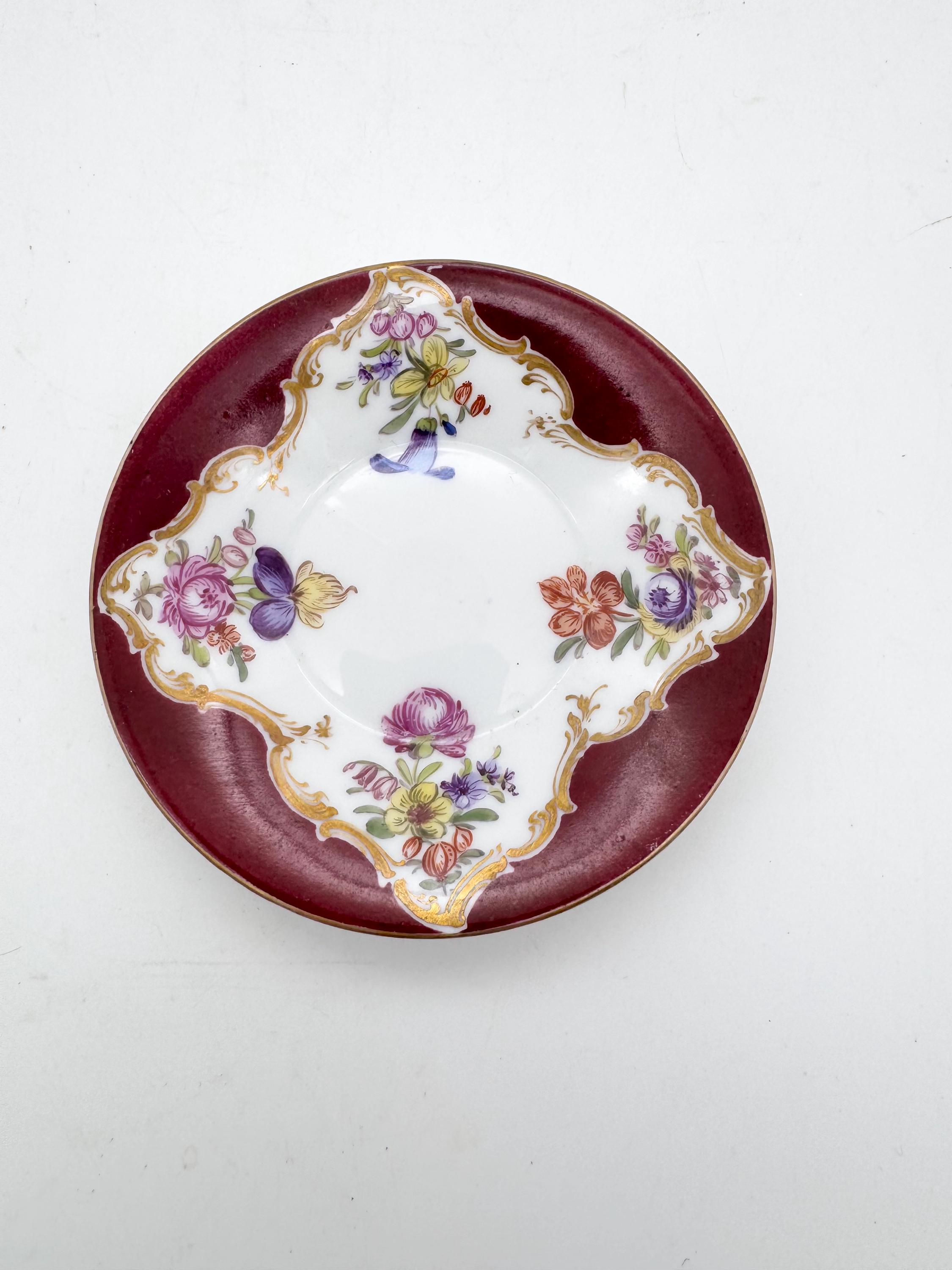 Dresden Trinket ドレスデン葉型器 Antique Dresden Trinket Dish, Cabinet Trinket - Etsy