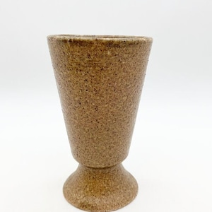 Accolay pottery, Vintage stoneware chalice, pottery chalice, French pottery goblet, vintage French pottery, handmade wine goblet