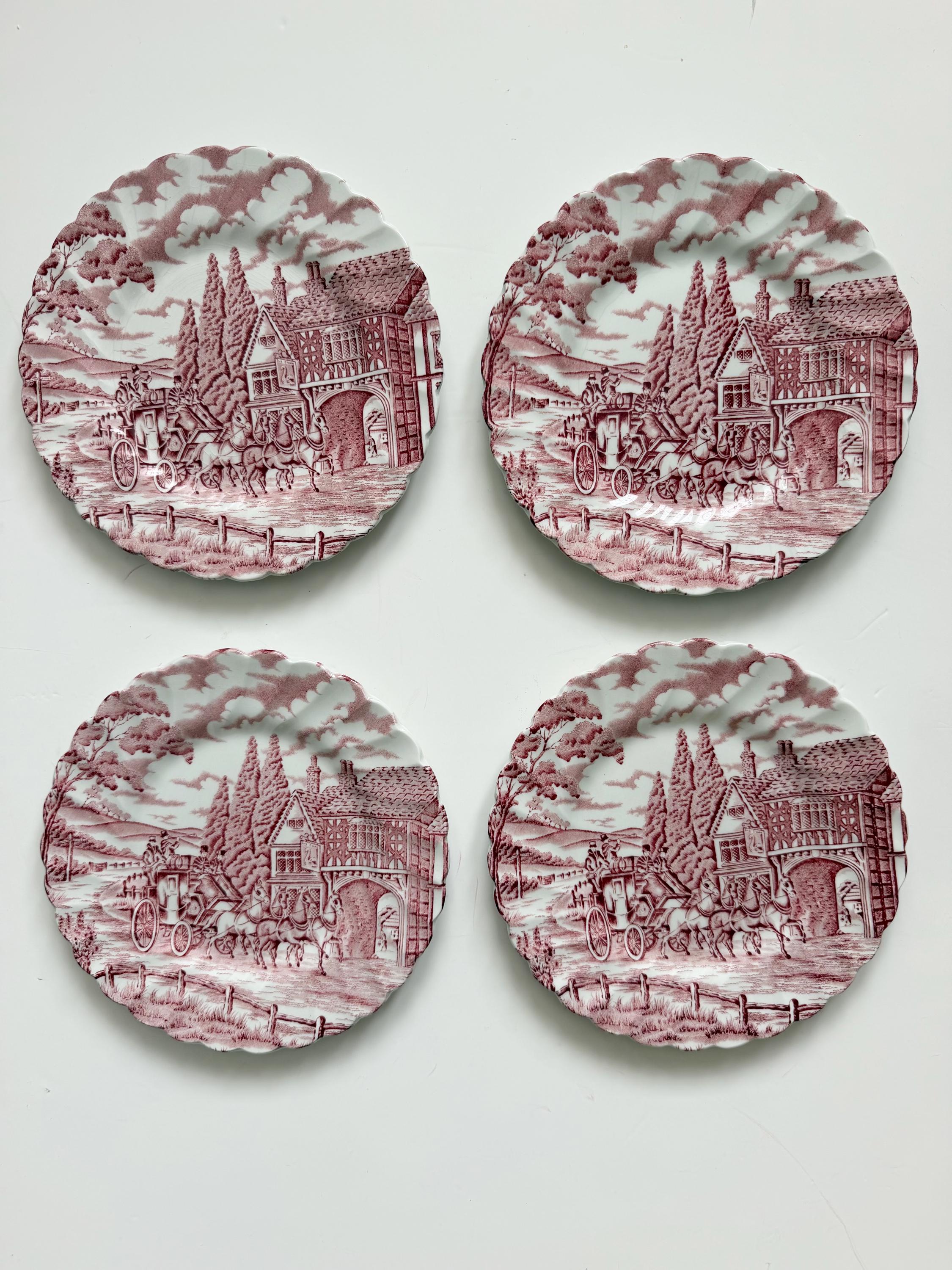 Spode red plate - Etsy 日本