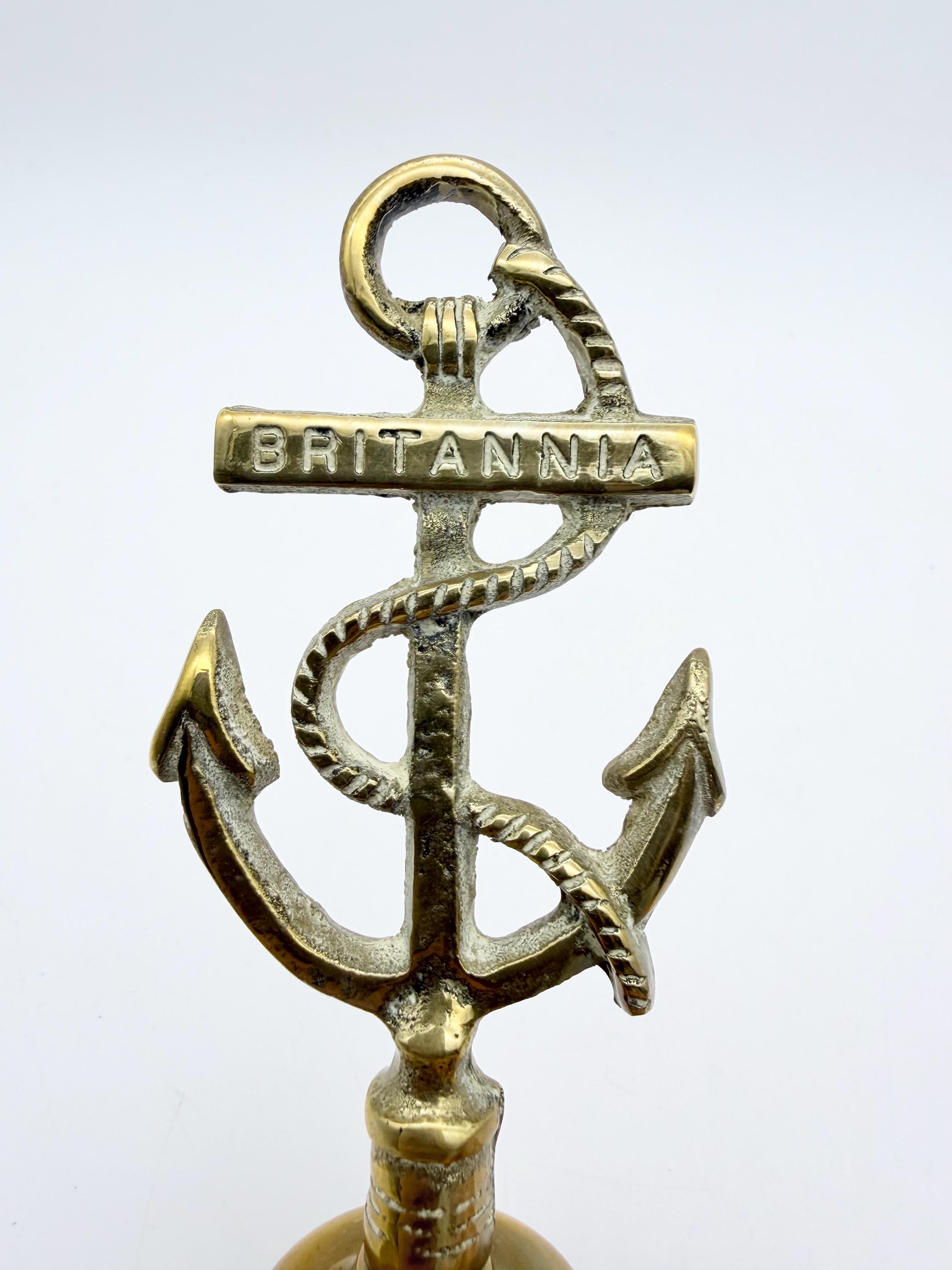 ヴィンテージ ブリタニア アンカーベル、航海用真鍮製装飾品 - Etsy 日本