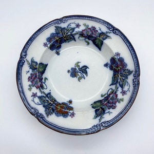 Antique ironstone blackberry plate
