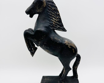 木製馬の民芸品、手作り、ヴィンテージ馬飾りおもちゃ - Etsy 日本