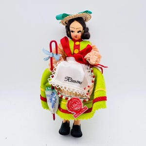 Vintage 1960s Italian souvenir doll Rimini