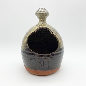cochon salé en poterie émaillée vintage