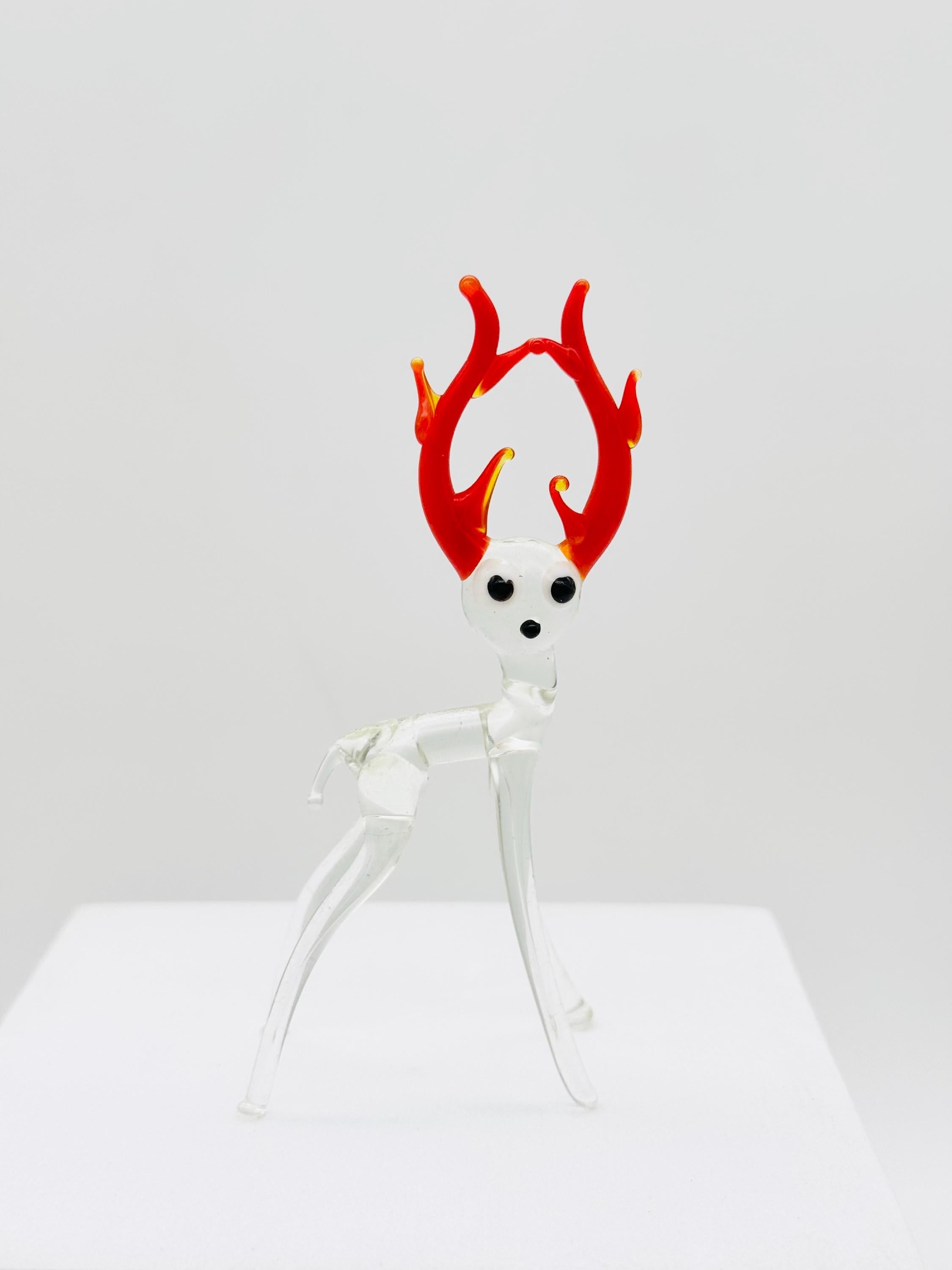 ミニチュアガラスのトナカイ - Etsy 日本