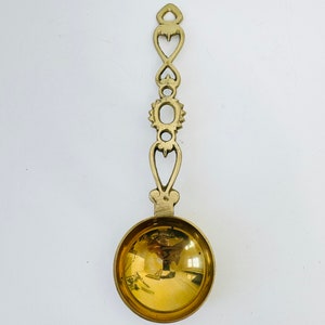 Vintage brass love spoon