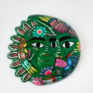 Sole e luna messicani Talavera, ceramiche della Riviera Maya