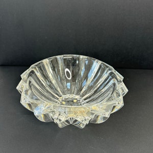 Vintage Orrefors crystal bowl, small decorative bowl, clear glass bowl