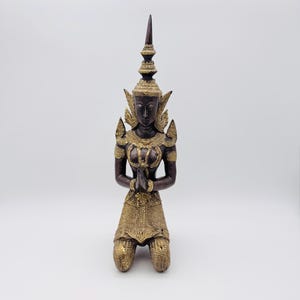 Bronze Theppanom Figur, Thai Tempelbronze Skulptur
