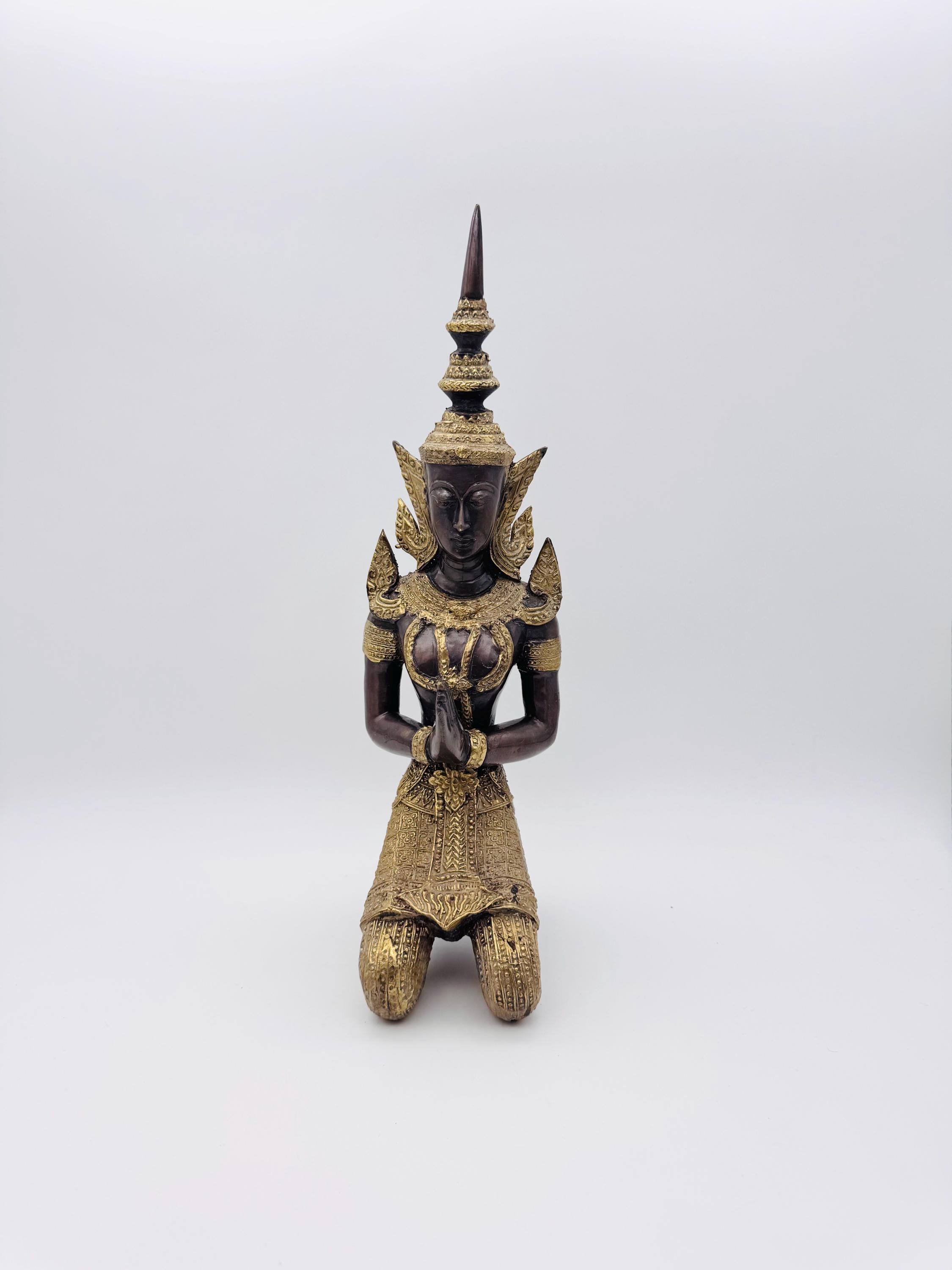 ブロンズ製テッパノム像、タイ寺院のブロンズ彫刻 - Etsy 日本