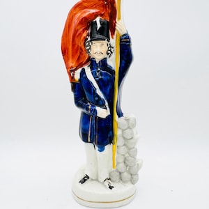 Reversibile Staffordshire figure, soldier and sailor 1855 rare