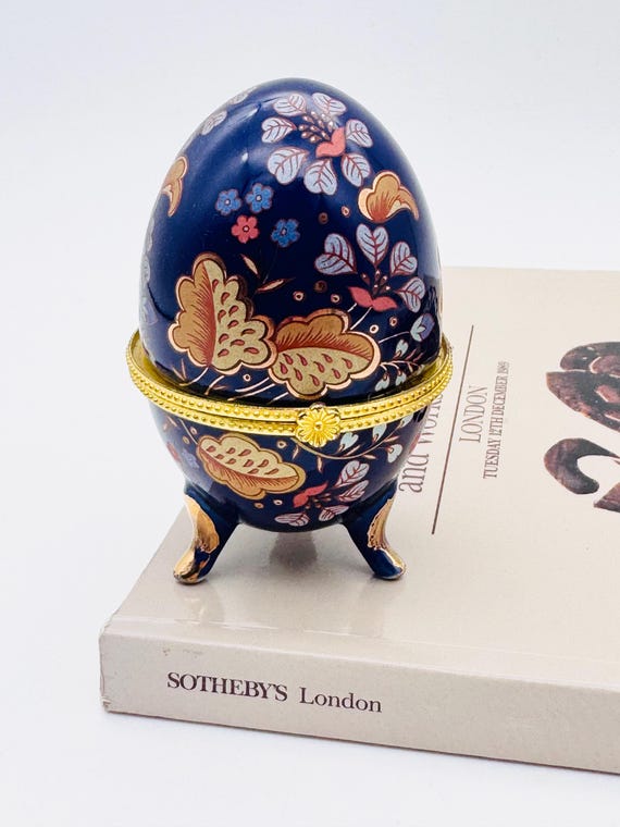 ヴィンテージの陶器製卵型小物入れ - Etsy 日本