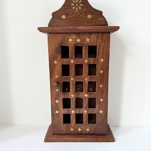 Wooden wall key cabinet, key box
