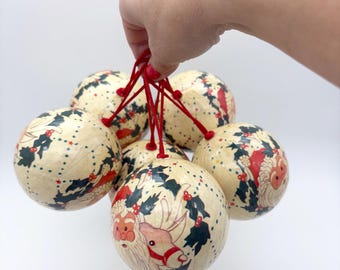 ヴィンテージ 14 個のプラスチックと紙のクリスマス ツリーの