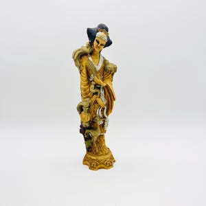 Vintage godess figurine, oriental decor