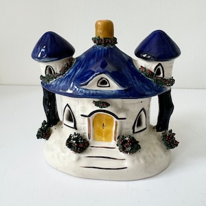 Antique Staffordshire pastille burner, Staffordshire cottage