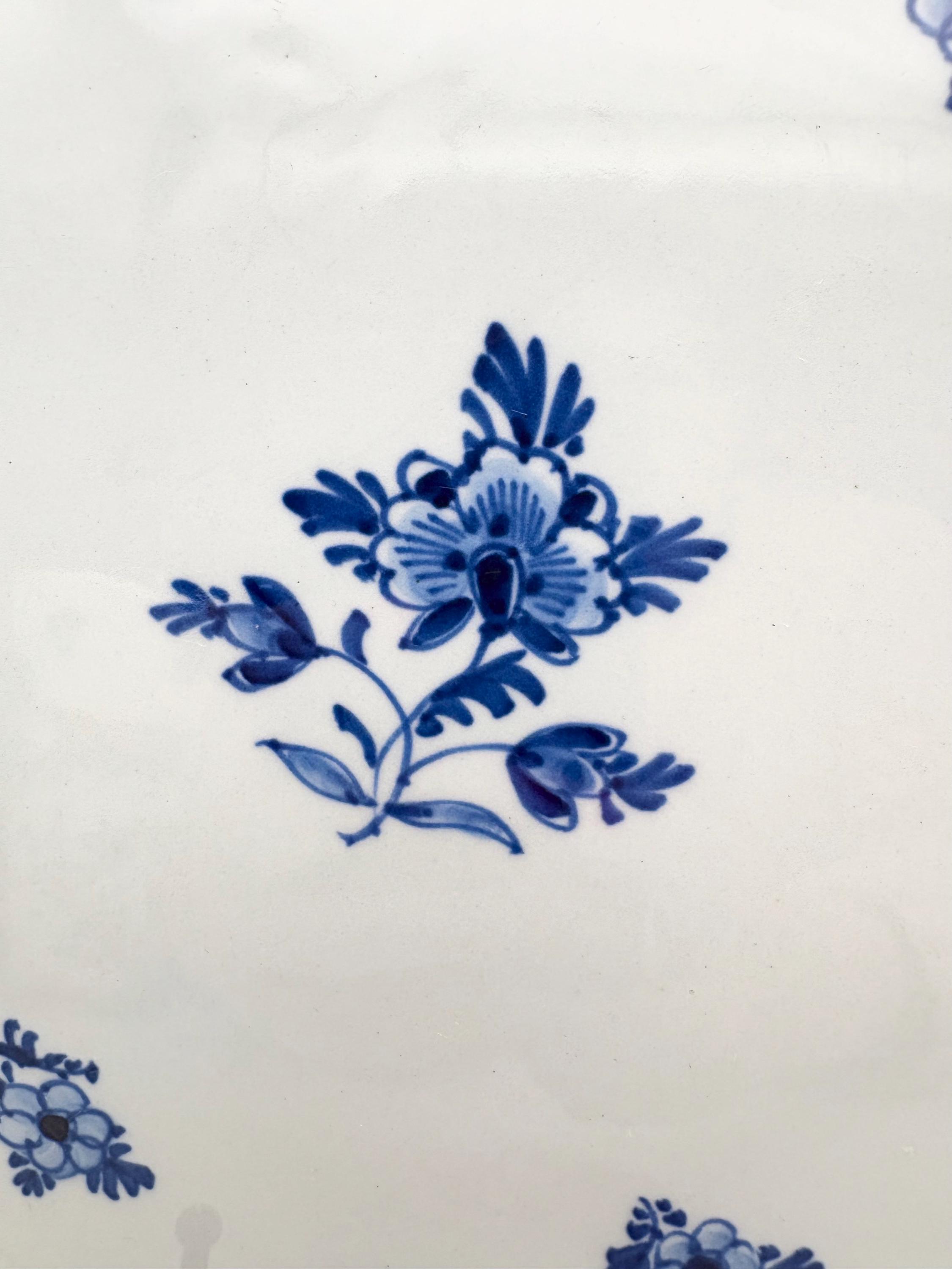Vintage Delft Blue Floral Hand Painted Plate 1964 - Etsy Israel