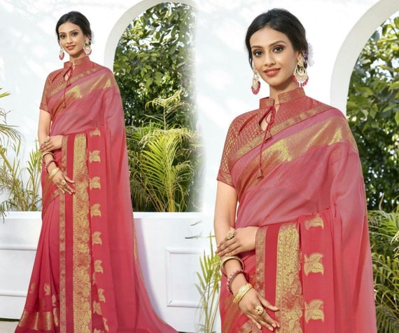 pure chiffon sarees party wear