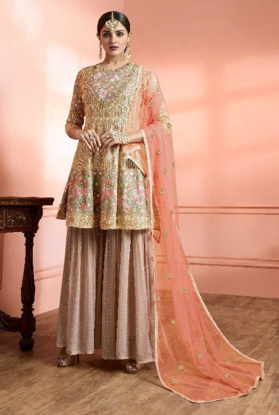 latest sharara suit