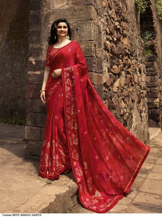 pure silk party wear saree