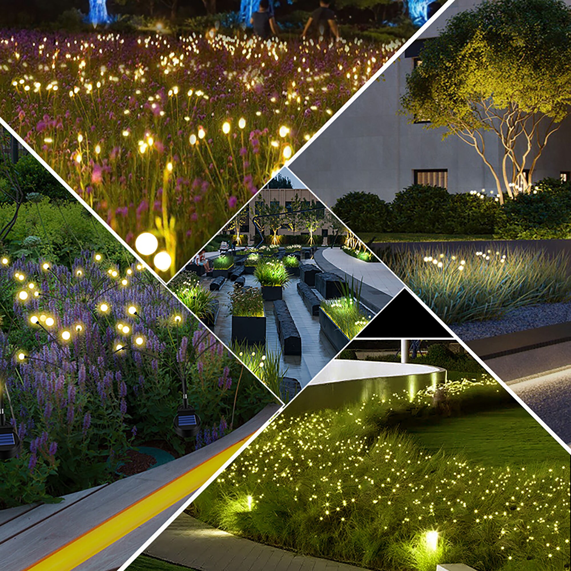 Starburst Sway Lights for Garden Outdoor Decorative Fairy Etsy