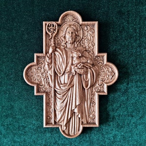 The Shepherd Cross, Wooden Carved Cross