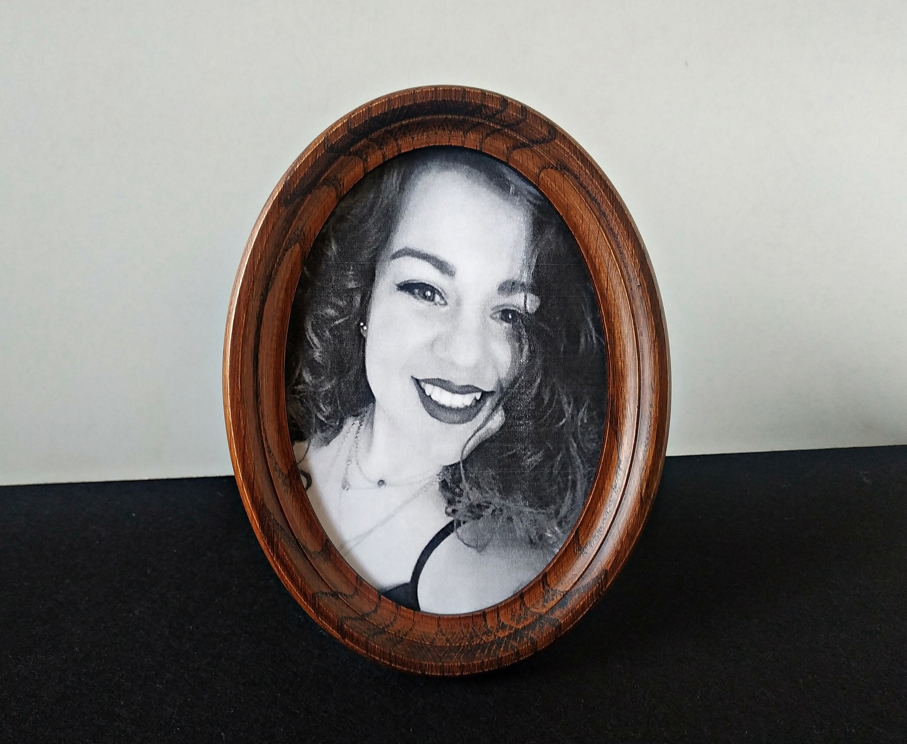 Oval frame tabletop wooden oval frame oval picture frame Etsy