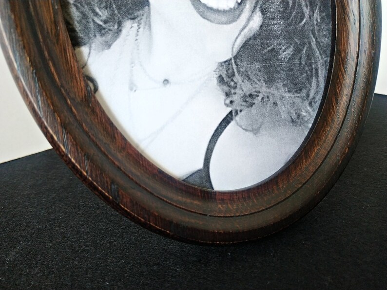 Tabletop Oval Frame Tabletop Wooden Oval Frame Oval Picture Etsy