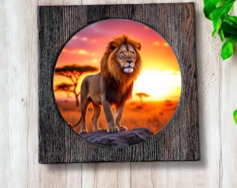 Wooden square frame with opening round hole, circle in a squared, photo frame, Choose Size: 4 x 4 up to 10 x 10 inches, Free Shipping