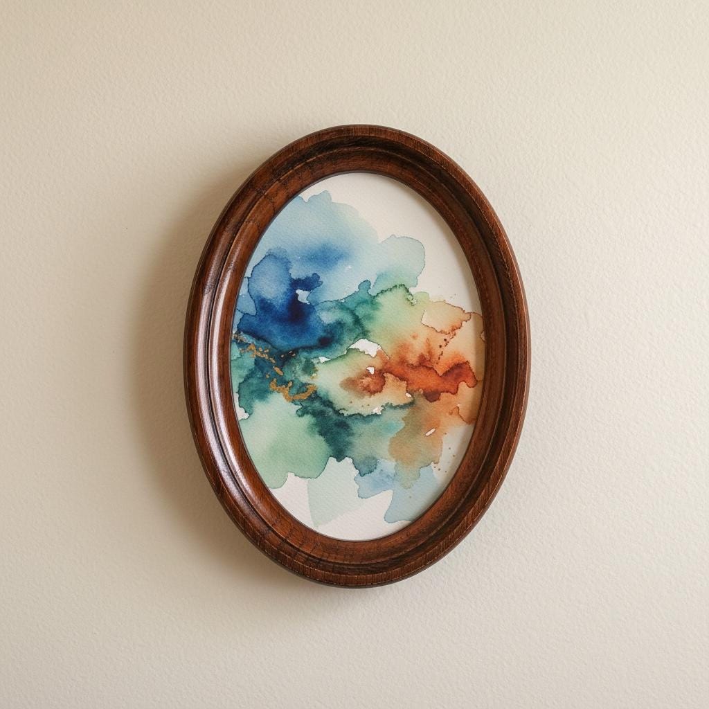 Oak Oval Photo Frame, Natural Wood Picture Frame, Choose Size - Etsy