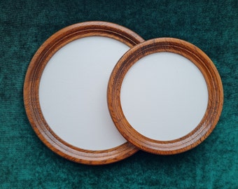 Wooden round frame, round picture frame, round frame, Choose Size: 4 x 4 up to 12 x 12 inches, Free Shipping