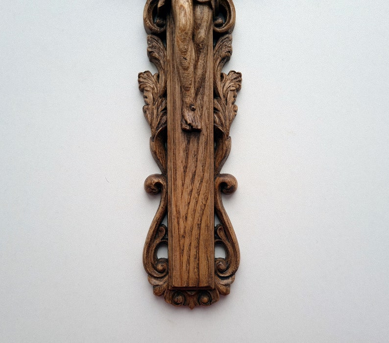 Wooden Crucifix, Jesus Christ, wooden cross, Catholic cross image 4