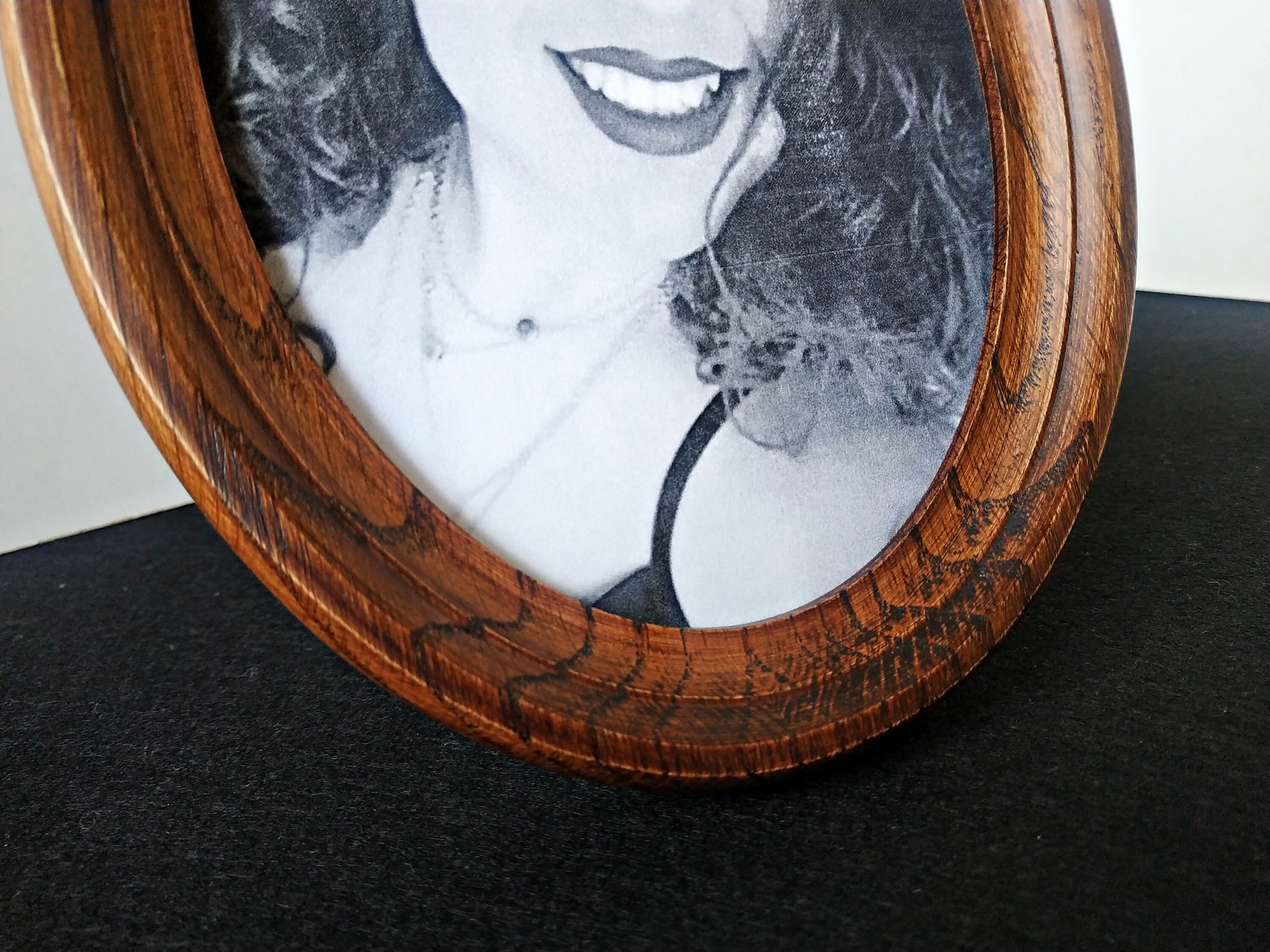 Oval frame tabletop wooden oval frame oval picture frame Etsy