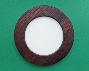 Wide round frame, Modern round frame, Picture frame, Wooden round frame