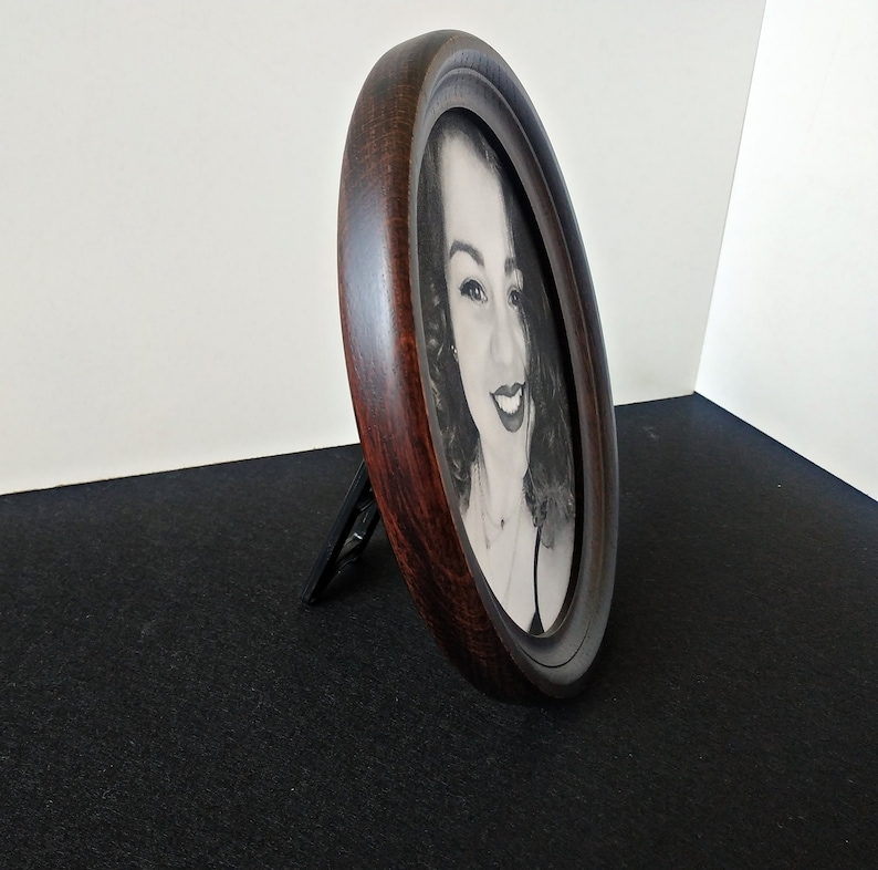 Tabletop Oval Frame Tabletop Wooden Oval Frame Oval Picture Etsy