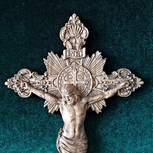 Wooden Crucifix, Catholic cross, Choose Size 10X5.7 up to 20X11.4 inches, Free Shipping