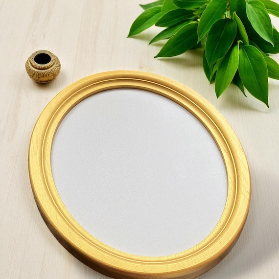 Golden Oval Frame, Picture Frame, Oval Photo Frame, Size: 3.5 X 5