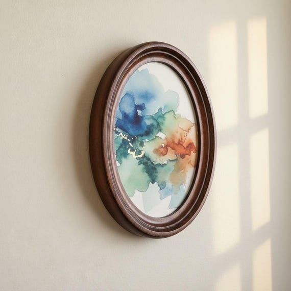 Oak Oval Photo Frame, Natural Wood Picture Frame, Choose Size - Etsy