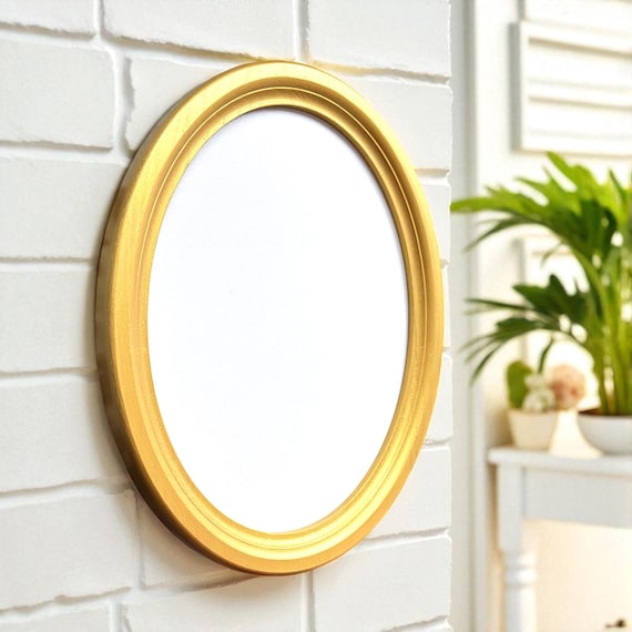Golden Oval Frame, Picture Frame, Oval Photo Frame, Size: 3.5 X 5
