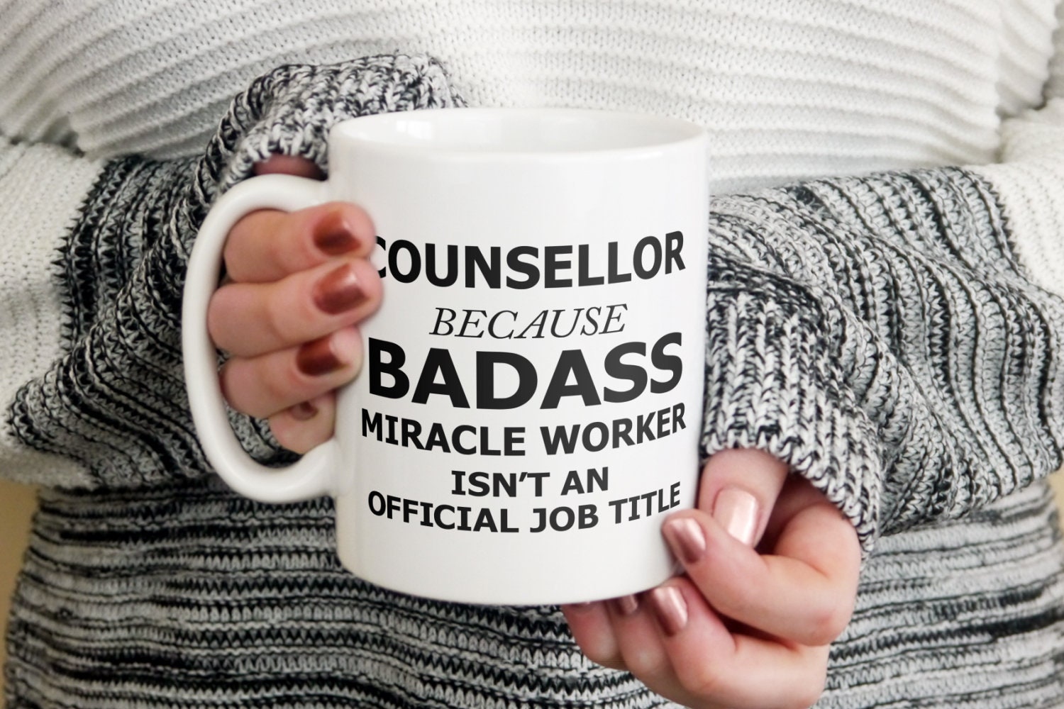 Im a Counsellor Because BADASS isnt an official job title Mug 049 