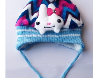 AkinosKIDS Baby Boys & Baby Girls Casual Winter Warm Woolen Caps For Kids-Blue