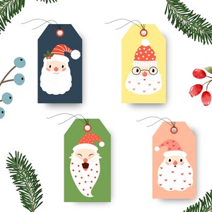 Christmas gift tags for children to print out, Christmas decorations for children, digital download, Christmas tags for children PDF