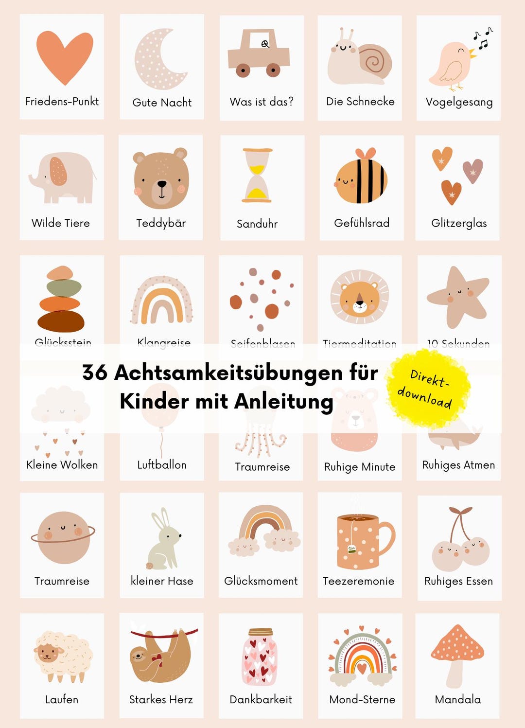 Mindfulness bambini, schede di consapevolezza, esercizi di