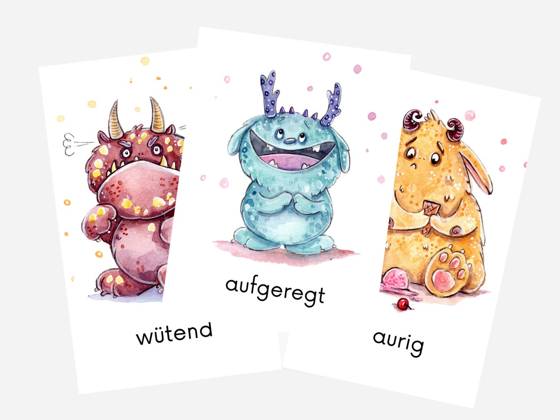 Gefühlskarten Kinder | Emotionskarten zum Ausdrucken | Gefühlskarten
