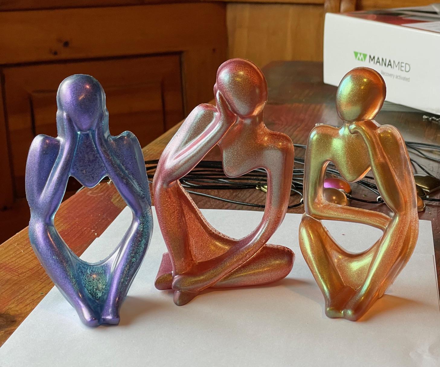 Resin Thinking Trio - Etsy
