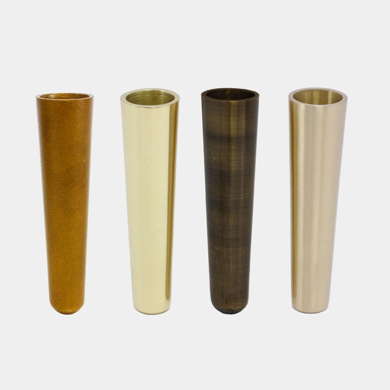 Taj Extra Tall Brass Furniture Leg Tip Etsy