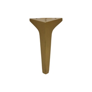 Elba Solid Brass Metal Legs, Elba Standard Hammered Antique Gold Furniture Legs